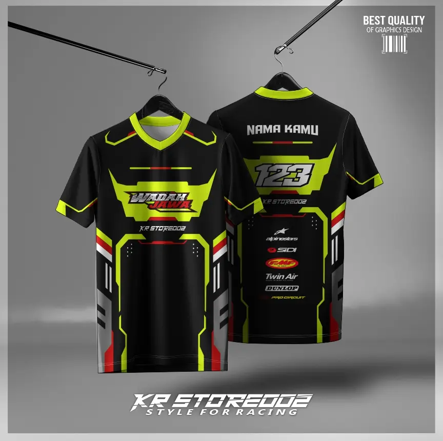 Jersey Cross Trail Baju Custom Bisa Ubah Nama Kamu Full Print Cepat Kering Sport Sport