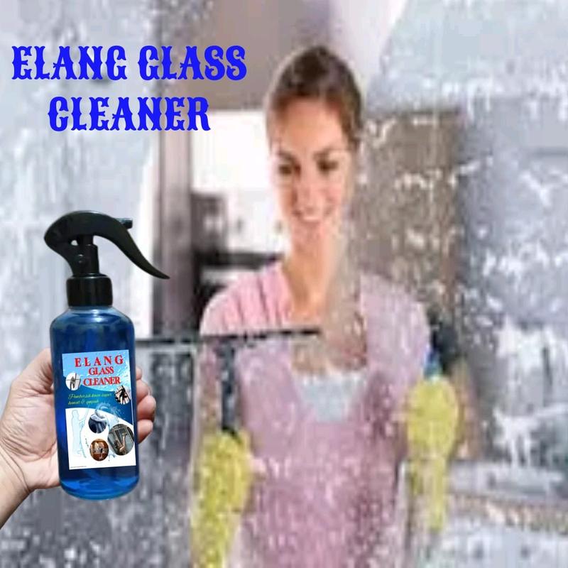 ELANG GLASS CLEANER CAIRAN PEMBERSIH KACA,Pembersih noda ringan dan jamur pada kaca spion mobil, kaca gedung, kaca kamar mandi,kaca jendela rumah Spray Kain 2