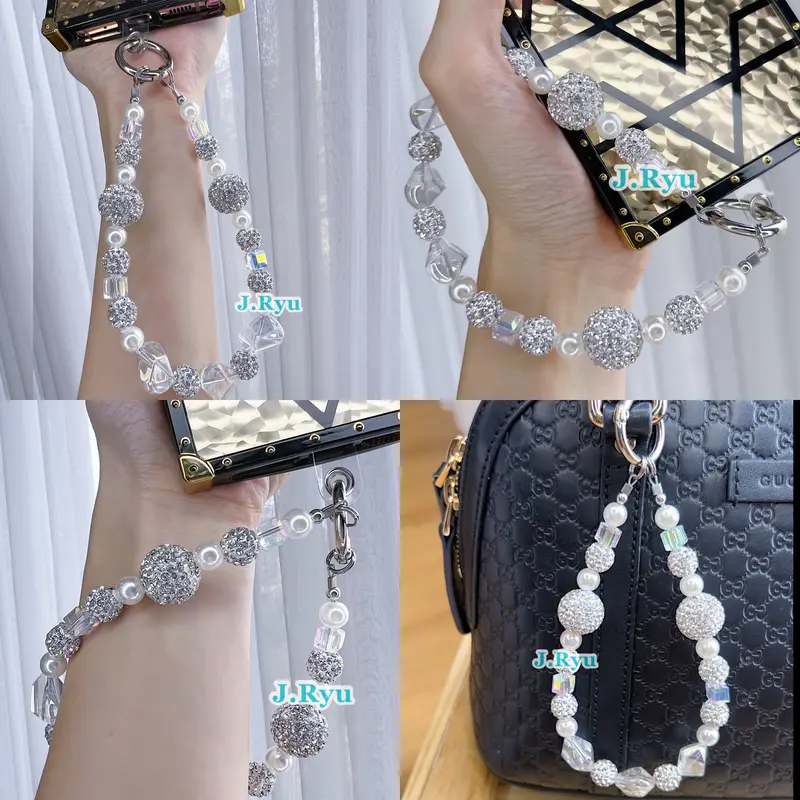 JRYU PREMIUM Gantungan Hp Korea Sparkling / Gantungan tas gantungan kunci Model Gelang 2