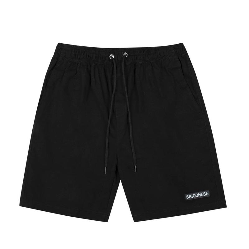 QUẦN SHORT KAKI ĐEN TRƠN SIZE LỚN 90KG UNISEX NAM NỮ Menswear Quần Lửng Có Túi quan