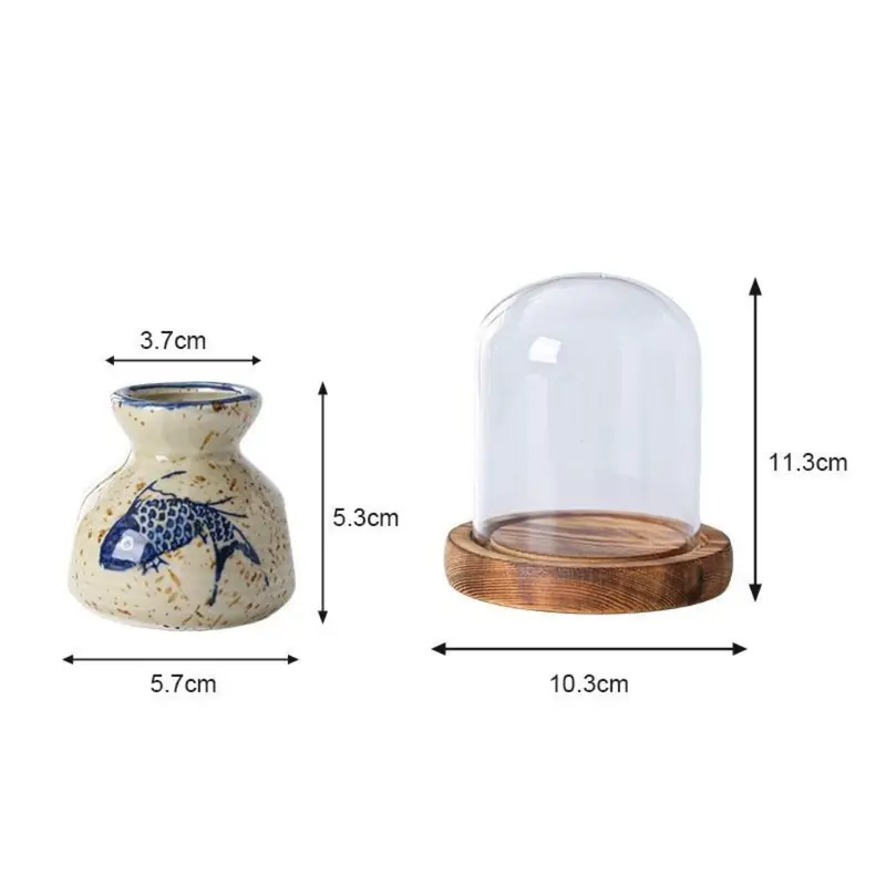 Hũ đựng tăm, hộp tăm gốm sứ cao cấp có nắp đậy 3