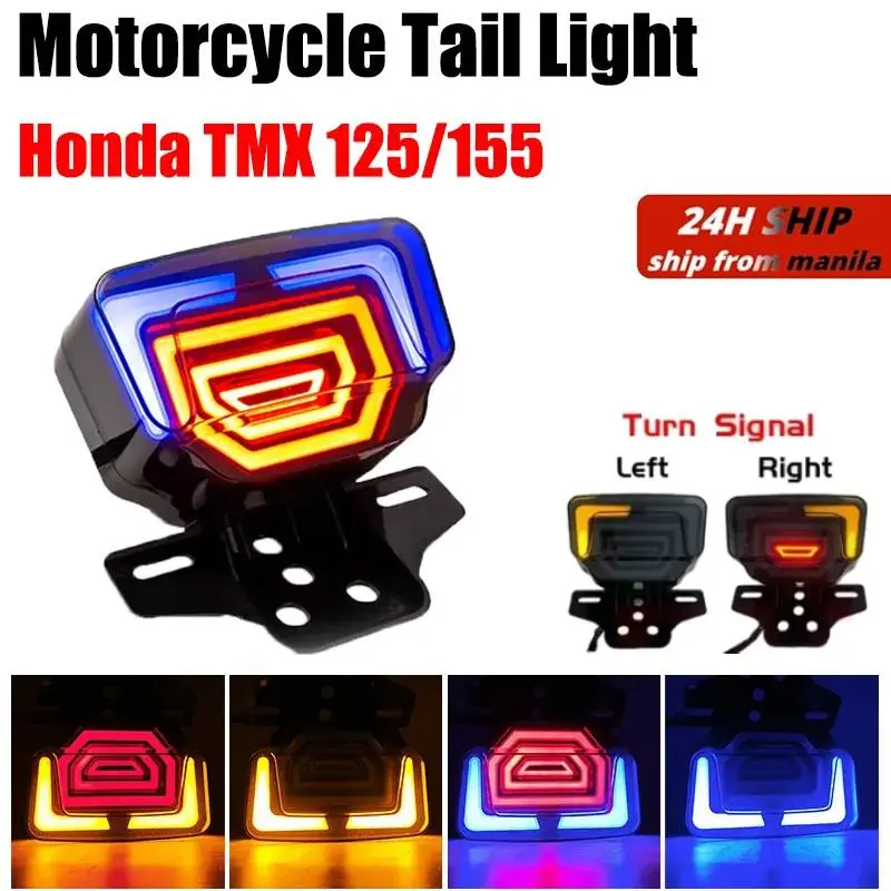 TMX 155 Running Tail Light Turn Signal Light Brake Light With RGB Flashing For Honda TMX155/125 /RUSI /TC125 /CG125 /150