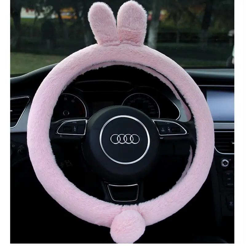 Sarung Cover Stir Setir Bludru Bulu Kitty Cat Kucing Pita Ribbon Kelinci Domba Cute Series 2