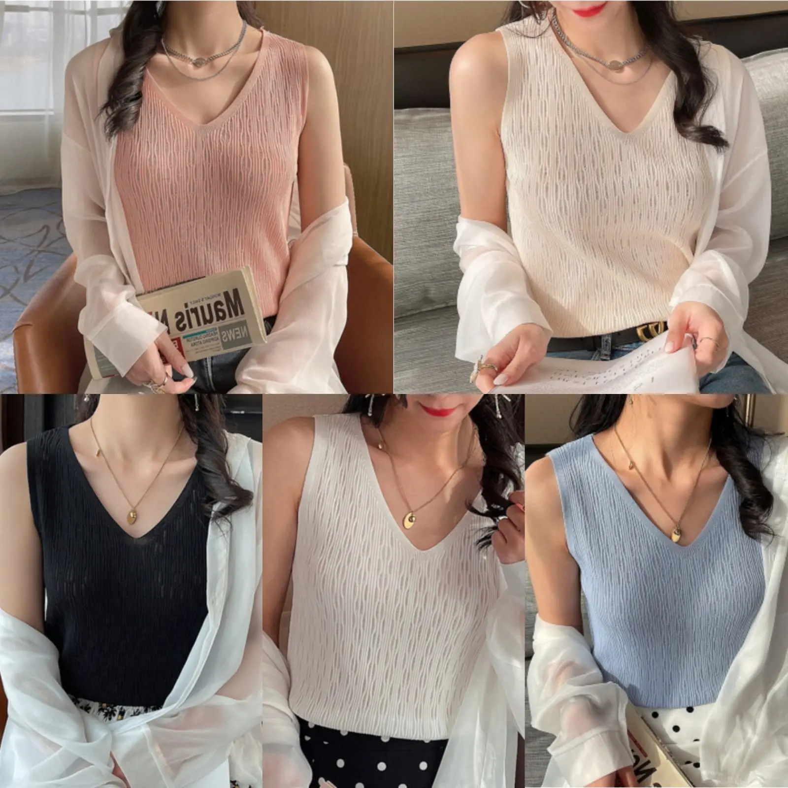 Angel Collection - Tank top knit / rajut import