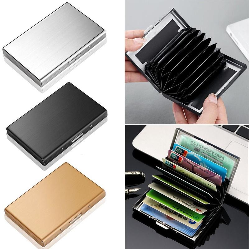Fashion 6/10 Slots Credit Card Holder Stainless Slim Debit Box - TikTok ...