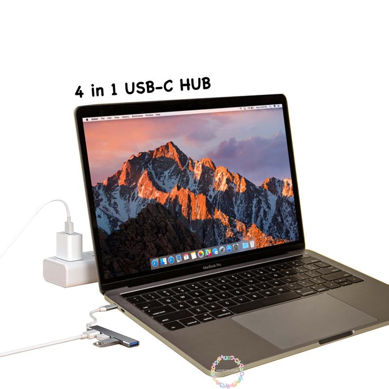 4 in 1 USB Type C HUB Kabel Adapter USB Tipe C to USB 2.0 3.0 Mac 1