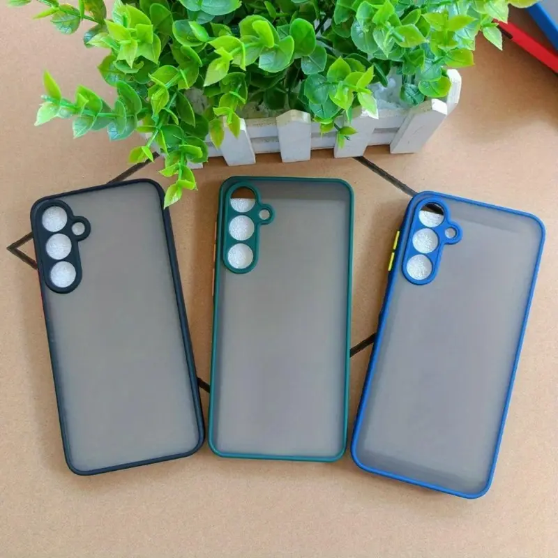 Frosted Translucent Phone Case, 1 Count Anti-fall Fully Edged Mobile Phone Case, Shockproof Cases Cover Compatible with Samsung Galaxy S24 S23 S22 S21 Plus S24 Ultra 5G 5