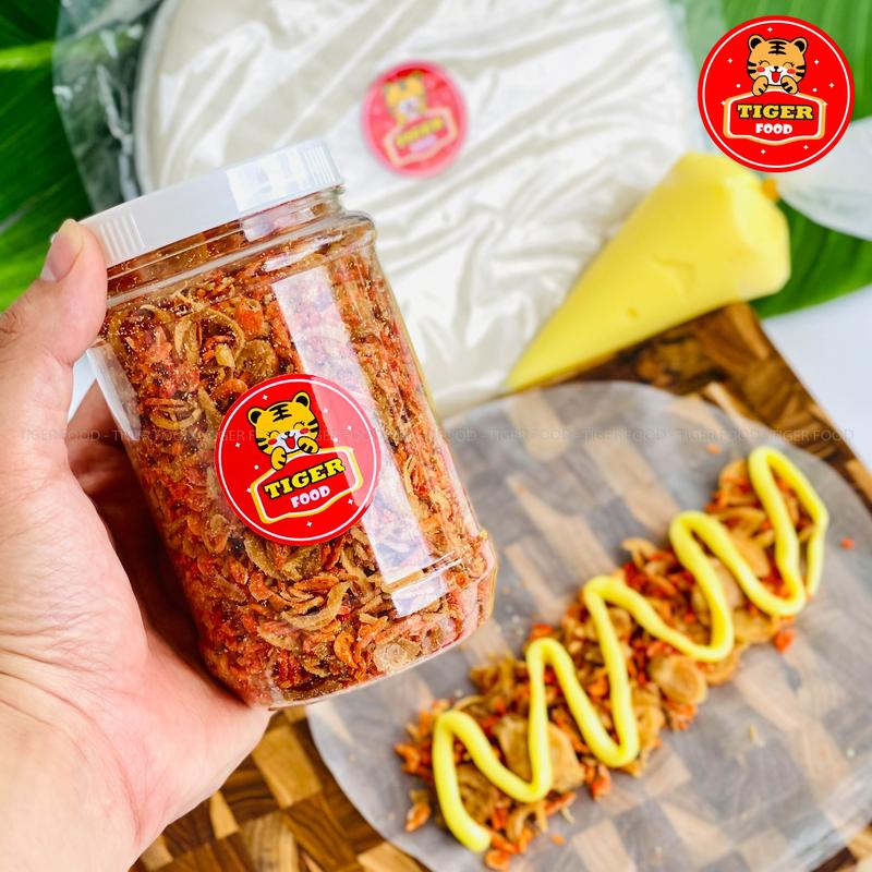 Muối ruốc hành phi hũ 200G TIGER FOOD muối tôm nhuyễn hành phi đặc biệt ăn kèm bánh tráng phơi sương SIÊU NGON Snack Ăn Vặt Topping bánh tráng 3