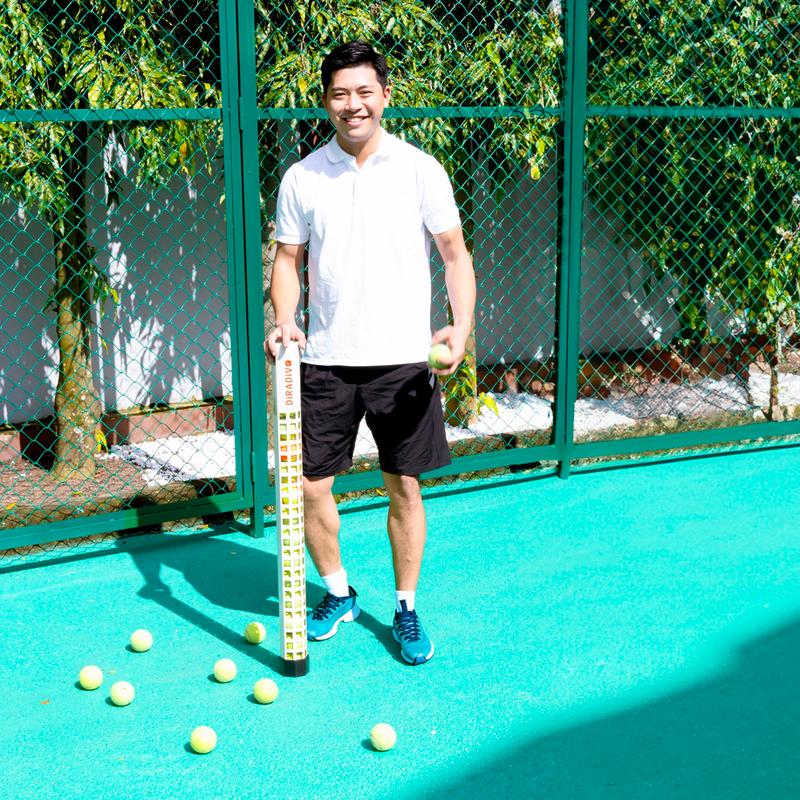 Ống gom bóng Tennis DIRADIVO Thép sơn tĩnh điện 2