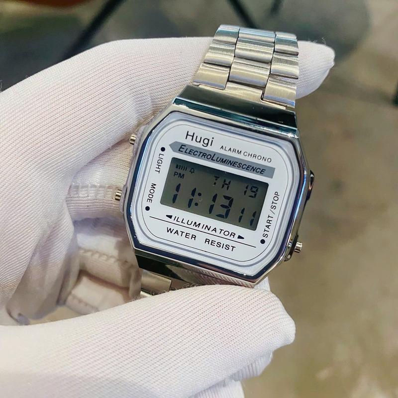 Hugi Đồng Hồ Unisex H168 Size 34 mm Thể Thao Điện Từ Chống Nước Có Báo Thức Đèn Bấm Giờ Đồng Hồ Thủy Quân. Nam Watch đồng hồ thời trang Đeo Tay