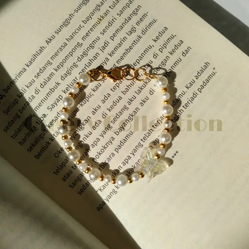 bundle gelang dan cincin manik aesthetic 2