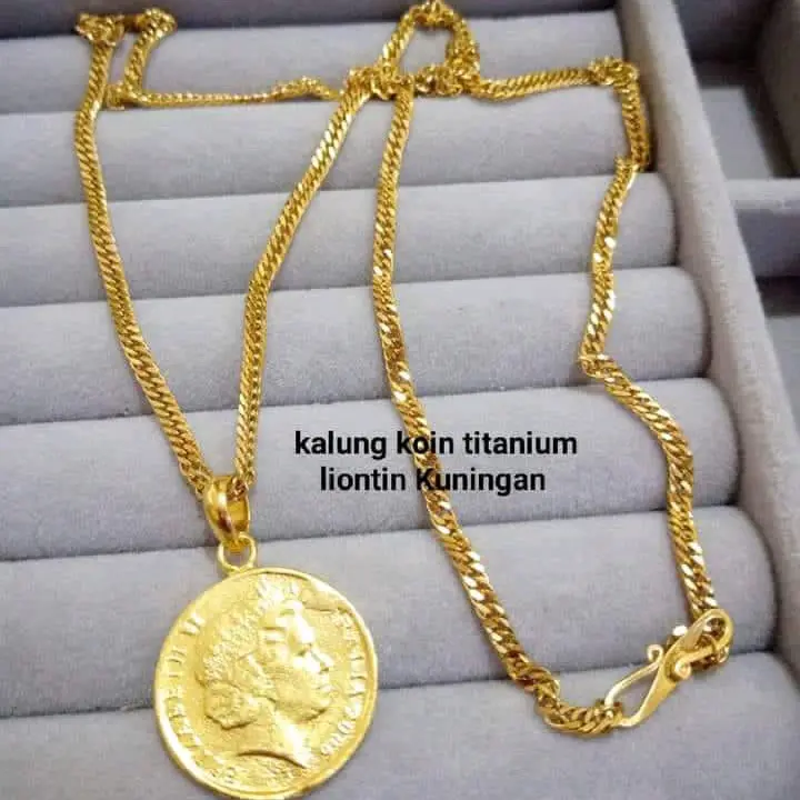 kalung koin titanium