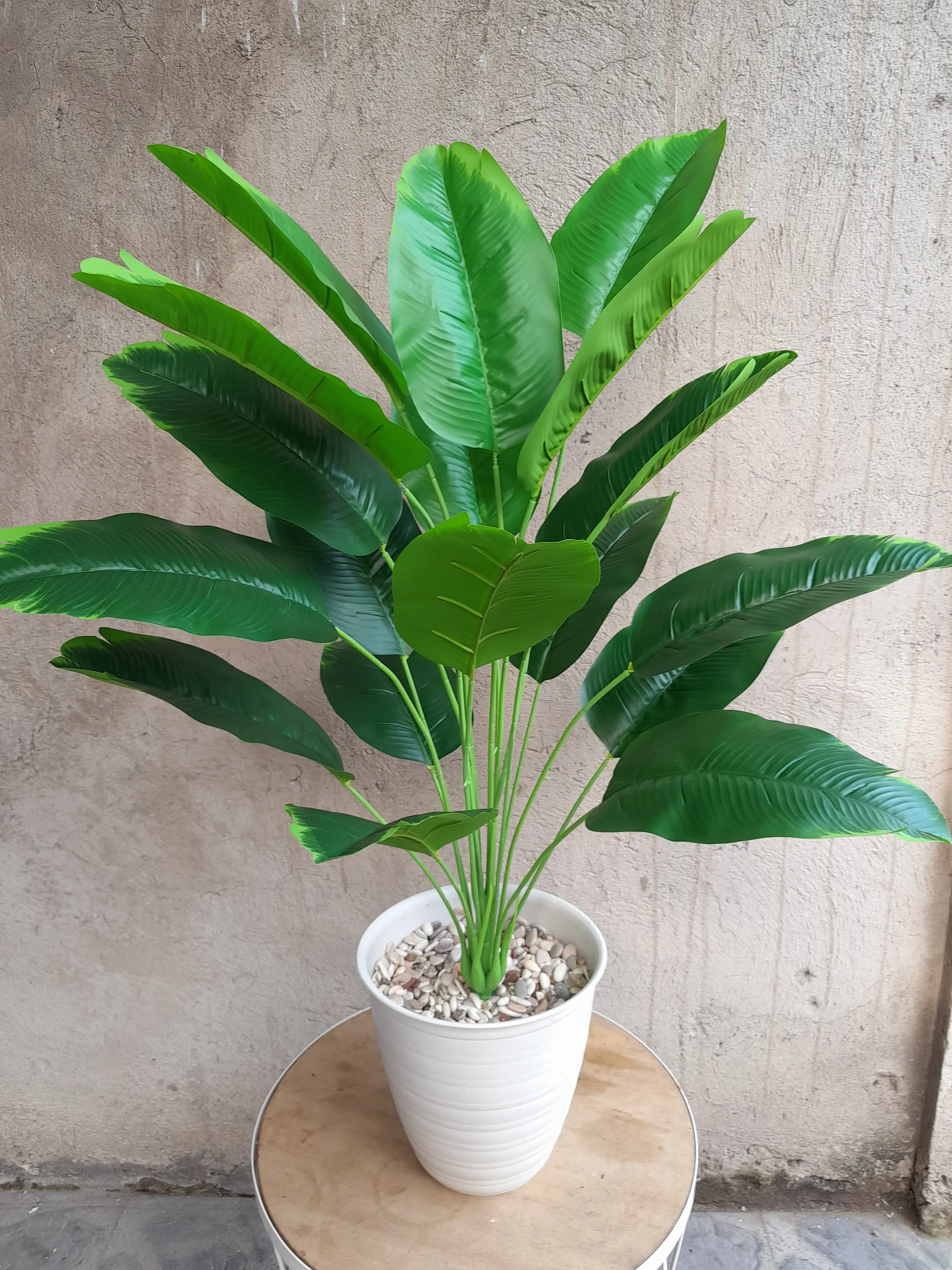 TANAMAN PALSU POHON PISANG 18 CABANG ARTIFICIAL(SUDAH TERMASUK POT) Plastik Bunga