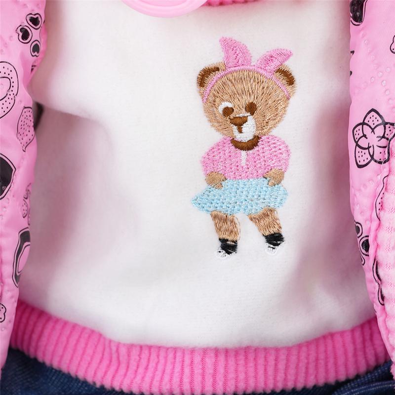 BiBi Doll "Pinky" Lifelike Large Size 20" Soft Bodied Baby Doll Girl With Neon Pink Design, Dummy & Sounds Toy Doll for Ages 18 Months + 1
