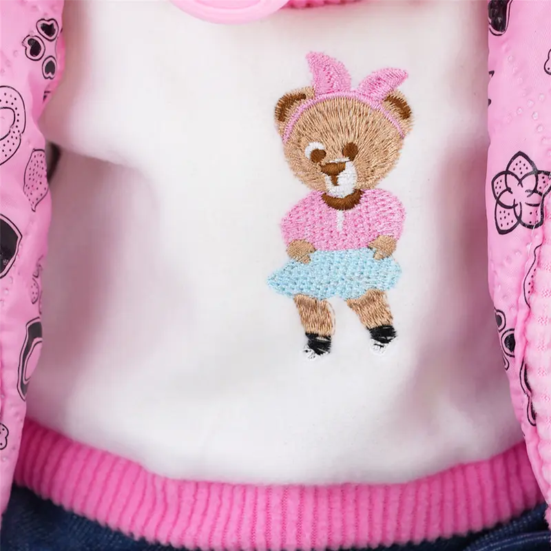 BiBi Doll "Pinky" Lifelike Large Size 20" Soft Bodied Baby Doll Girl With Neon Pink Design, Dummy & Sounds Toy Doll for Ages 18 Months + 1
