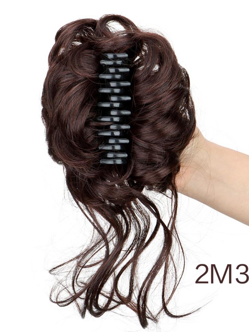 Product Introduction of Natural Fluffy Hair Bun, Synthetic Hair Bun with Hair Claw, Synthetic Hair Extensions for Women & Girls, Hair Accessories for Daily Use 4