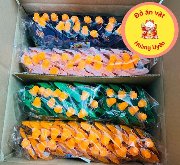  Bán sỉ 1 thùng nước uống hương trái cây vị đào,nho,dứa,táo 4 bịch 80 gói thơm mát giải nhiệt4 mùa 