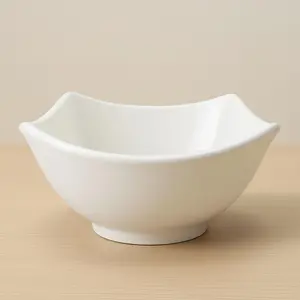 [6-12 pcs] Mangkok 18cm Lengkung Plastik PP5 Tebal Mie Bakso Soto Ramen Jepang