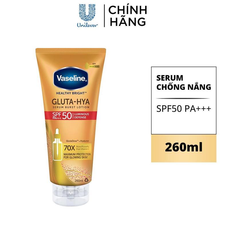   2  Serum Chống nắng VASELINE Gluta Hya SPF50 260ml 