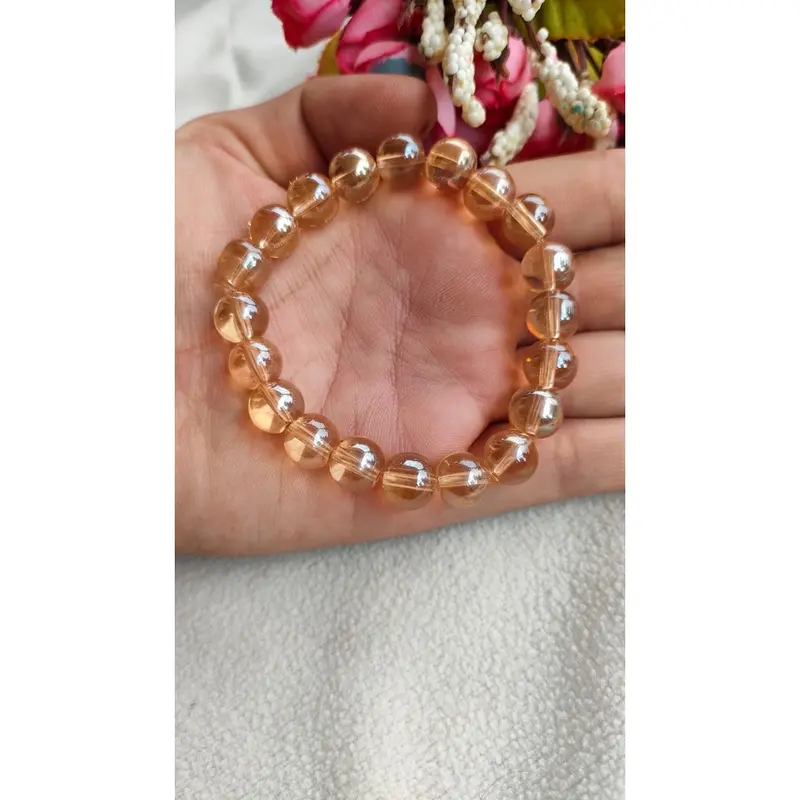 Gelang Batu CITRINE Sintesis/Gelang Batu cantik/Gelang wanita 2