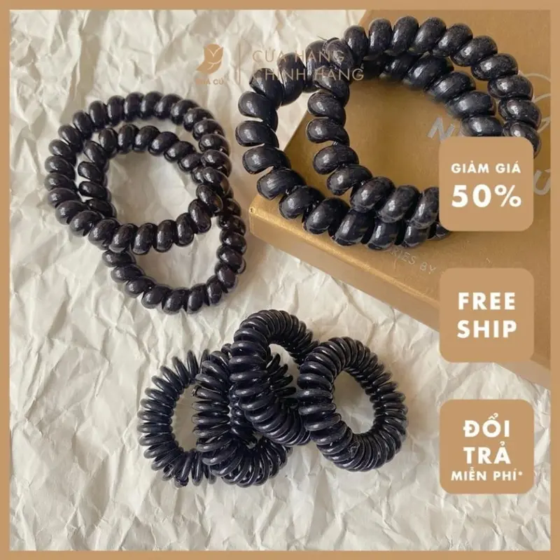 Dây Buộc Tóc Lò Xo NHÀ CÚ Dẻo Co Dãn Phong Cách Thời Trang Hàn Quốc 5803