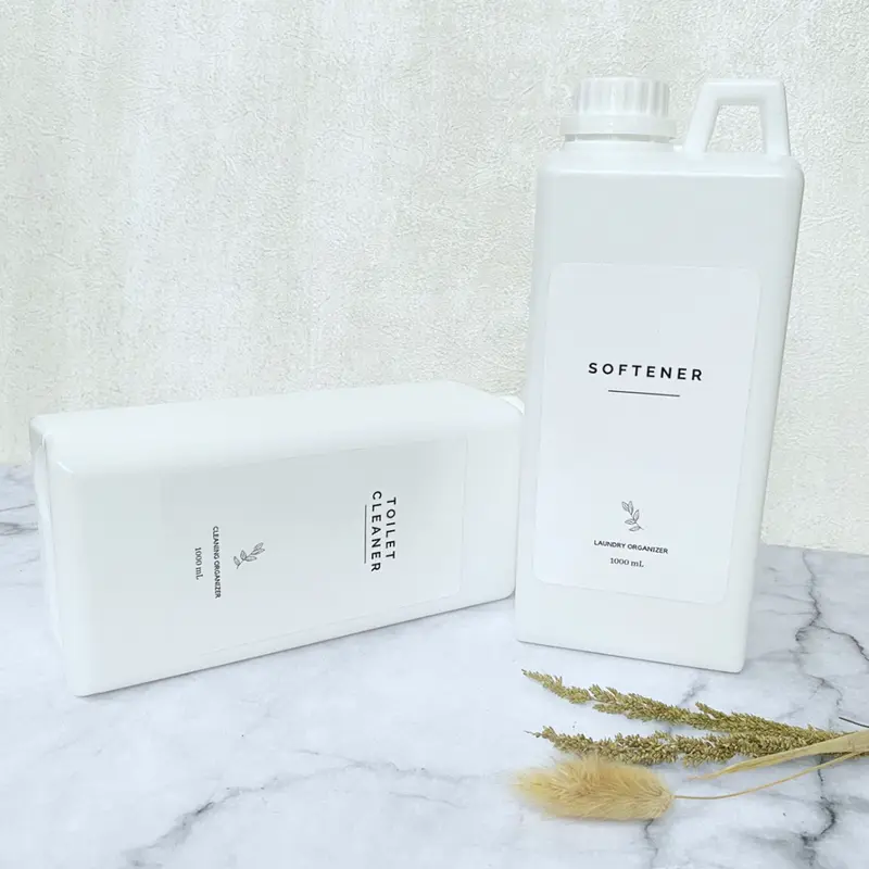 Refill Botol Sabun Jerigen Jerrycan Laundry Minimalis 1 Liter - Stiker Hanya Tulisan 0