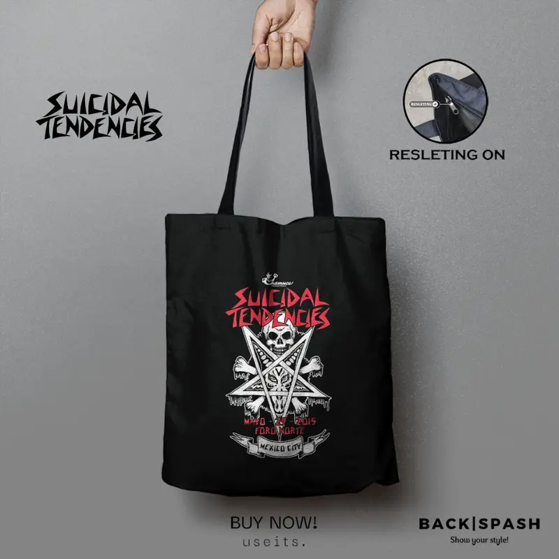 Totebag Suicidal Tendencies THD - Totebag Pria - Tote bag Pria - Tote bag wanita - Totebag Wanita - Tote bag Resleting - Tote bag Wanita Kuliah - Tote bag Wanita Resleting - Tote bag Wanita 5