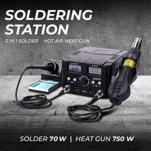 Soldering Station 2in1 Solder + Hot Air Heat Gun 750W -TL148