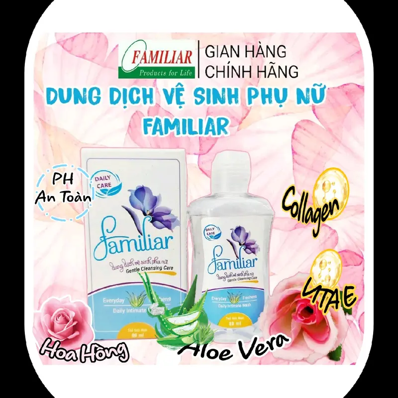 [Familiar][Dung dịch vệ sinh] Dung dịch vệ sinh phụ nữ Familiar 80ml. Với  công thức vượt trội, phù hợp phụ nữ Việt Nam 0
