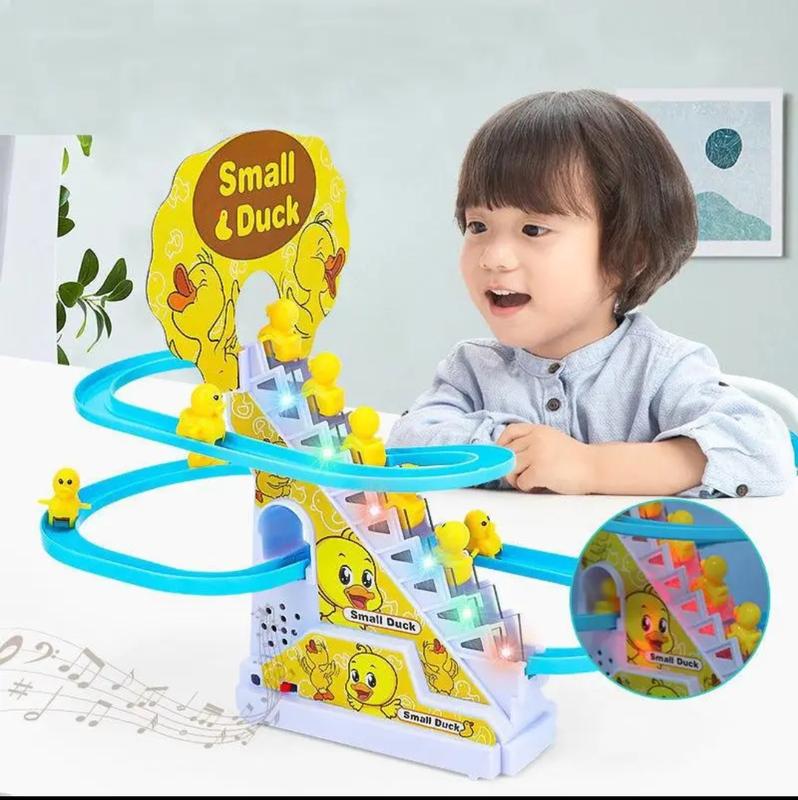 Đồ chơi vịt con leo cầu thang có nhạc và đèn ngộ nghĩnh cho bé