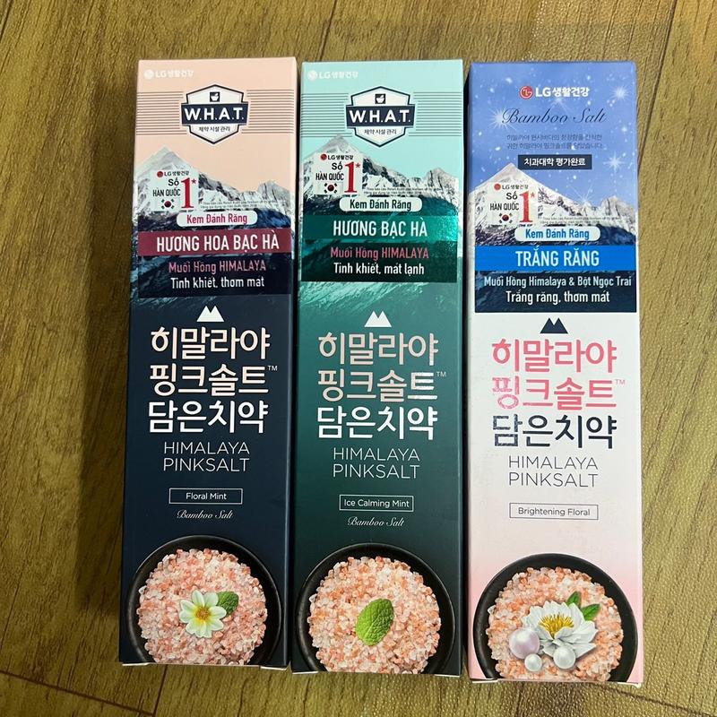 Kem đánh răng Hàn Quốc Bamboo Salt Himalaya Pink Salt