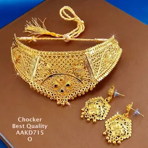 Kalung Dubai  Set Anting India / Kalung Choker Set Anting Mewah