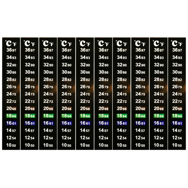 Stick On Thermometer Strips Vertical Stickers Digital Display for Fermenting
