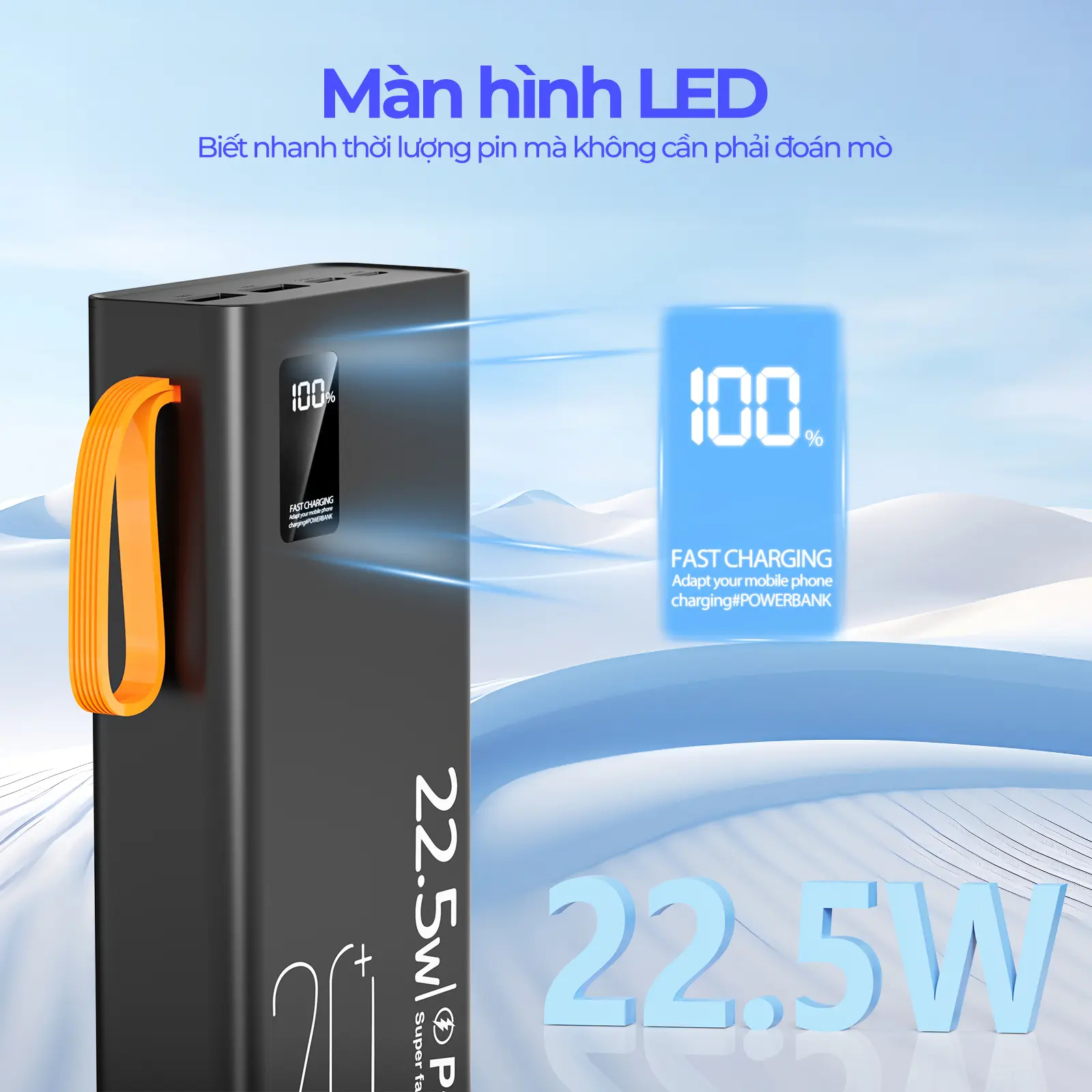 【GOOJODOQ&vlog】Sạc dự phòng GOOJODOQ 2024 Sạc nhanh 22,5w , 20000 mah màn hình hiện thị % PIN , Đèn pin độ sáng cao Sạc Pin Phụ Kiện sạc  dự | BigBuy360 - bigbuy360.vn