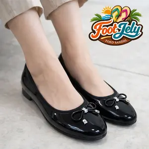 FlatShoes Wanita Porto Flatshoes Wanita Balet Casual Pita Korea Sepatu Kerja Flatshoes Glossy Uk 36-41
