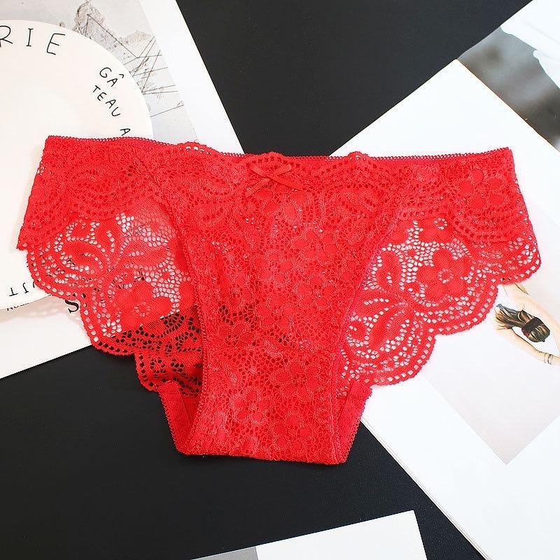 Luckymm Celana Dalam Wanita / Knicker Cancut Wanita Bahan Soft Lace Lembut 9936