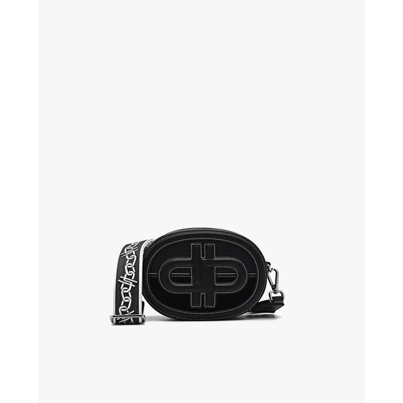 PEDRO - Túi đeo chéo nữ hình bầu dục phối zip hiện đại PW2-76610062-01