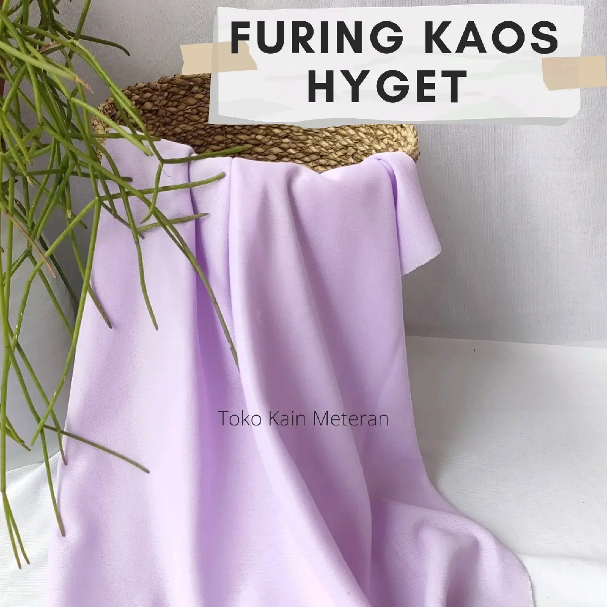 Kain Furing Kaos Hyget Super / Bahan Lapisan Furing Tile Brukat Tile Lebar 1.5 Meter