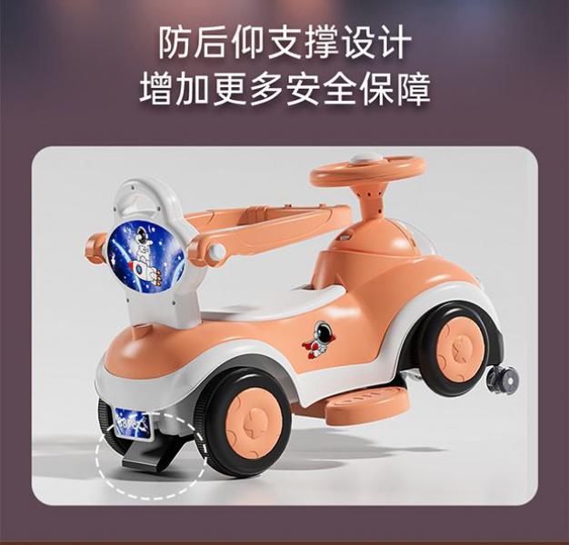 Product Introduction of New Swing Car Children's 1-3-Year-Old Boys and Girls Bobby Car Drop-Resistant Free Shipping Four-Wheel Multifunctional Toy Car 8