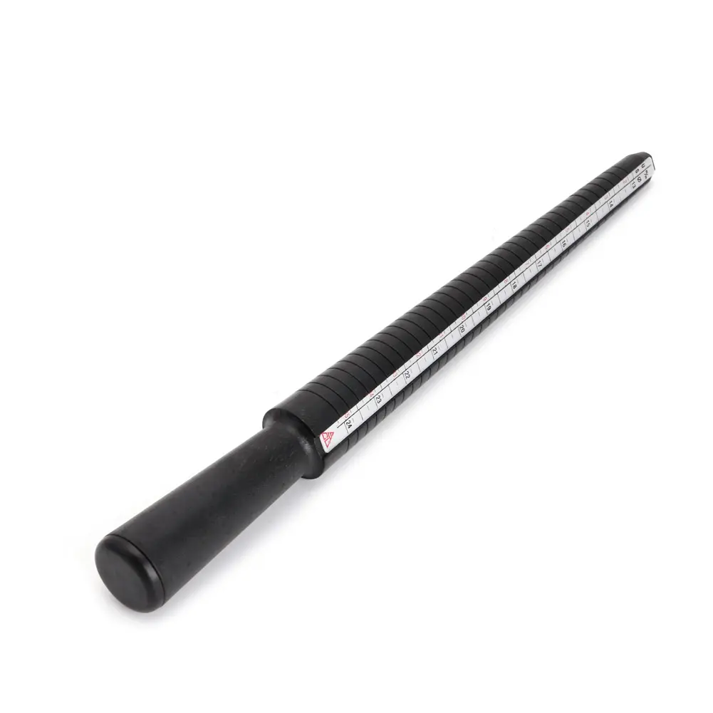 【Ready Stock】 Black Ring Measurement Stick Plastic Mandrel & Finger Sizing Measuring Tool
