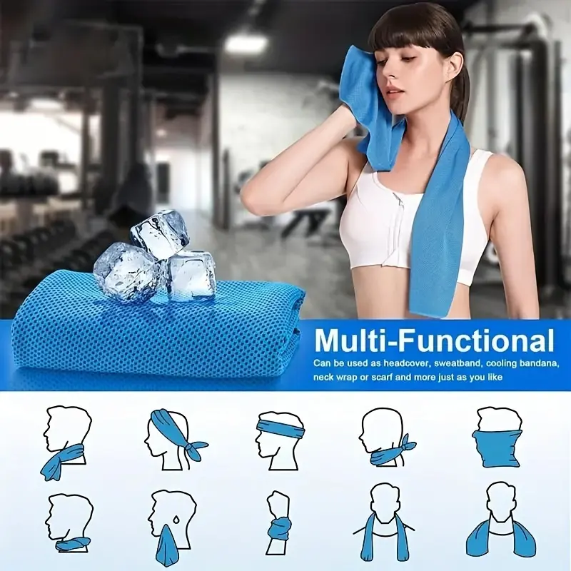 Quick Dry Sports Towel - Ultra Lightweight, Breathable Polyester, Ideal for Camping, Hiking, Yoga, Fitness & Outdoor Activities 5