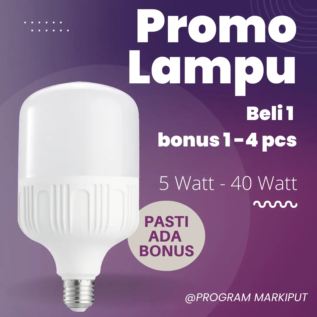 Obral Lampu bohlam Led 5w 10w 15w 20w 30w 40w
