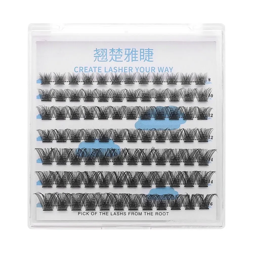 Volume Wispy Cluster Lashes Women Beauty D Curl Mix 8-16mm Individual Lashes Soft Natural Reusable False Eyelashes for DIY