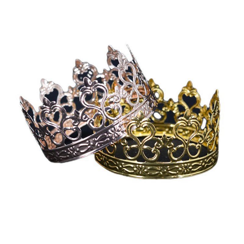 Product Introduction of Iron Crown cake topper Exquisite Elegant //Rose  French-inspired party decorations Handcrafted 10*6cm Openwork crown ornament for Wedding receptions 5