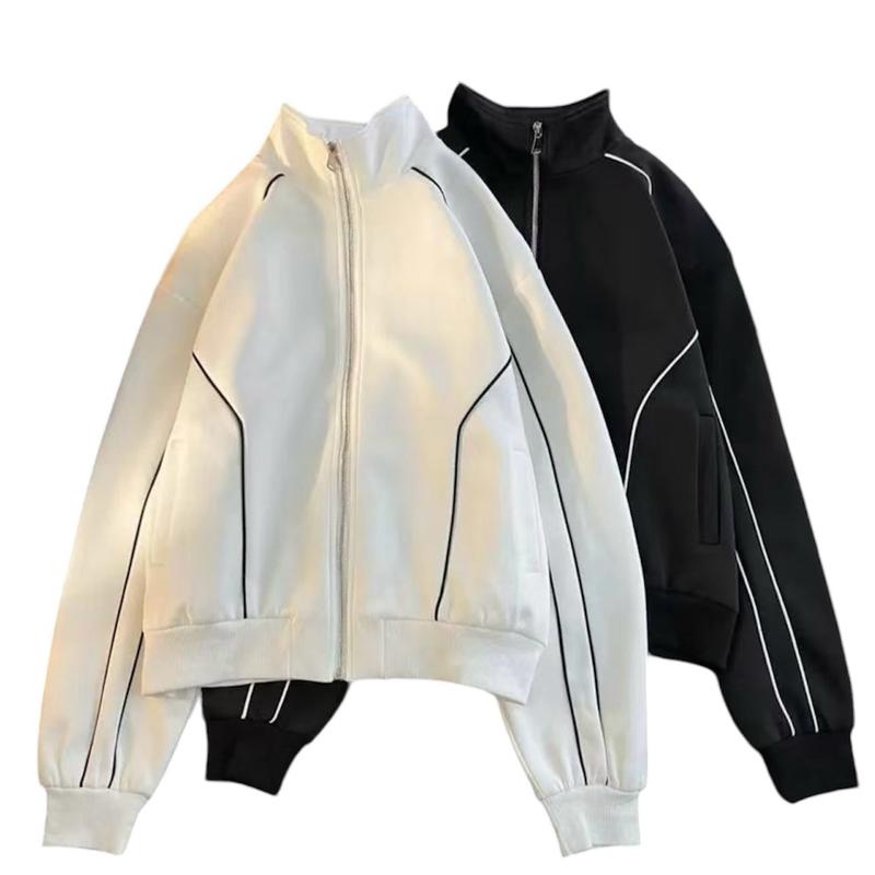 Áo Khoác Phối Viền Form CROPTOP Nam Nữ Unisex - 22Nastore