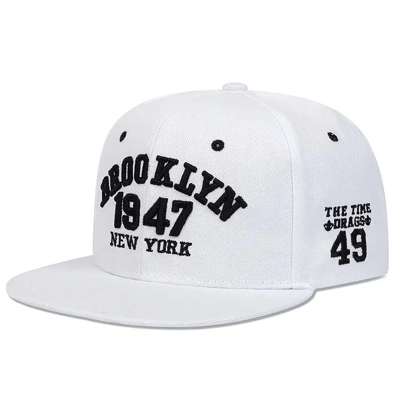 Product Introduction of Mũ Hip-Hop Thêu, Unisex, BROOKLYN 1947, Mũ Bóng Chày Ngoài Trời, Có Thể Điều Chỉnh, Phong Cách Thường Ngày Mũ Chống Nắng 17