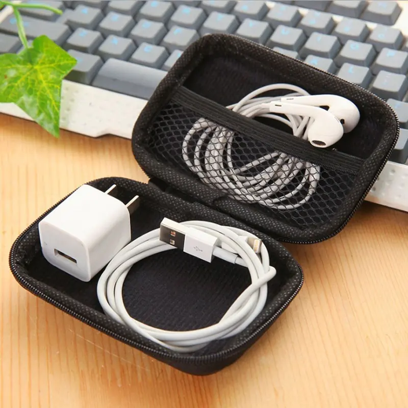 Portable earphone case with large capacity 2