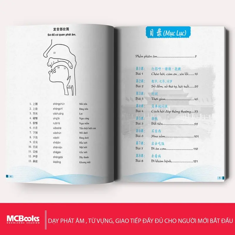 Sách - Tự Học Tiếng Trung Cho Người Mới Bắt Đầu - MCBooks 1