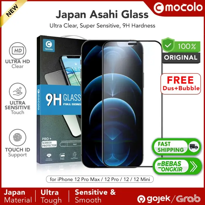 Mocolo Tempered Glass Compatible For iPhone 12 Pro Max 12 Pro 12 Mini Anti Gores Kaca 0