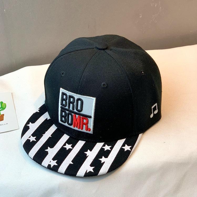 Mũ lưỡi trai cho bé trai,bé gái nón hiphop thêu chữ BRO BOMR cá tính 2